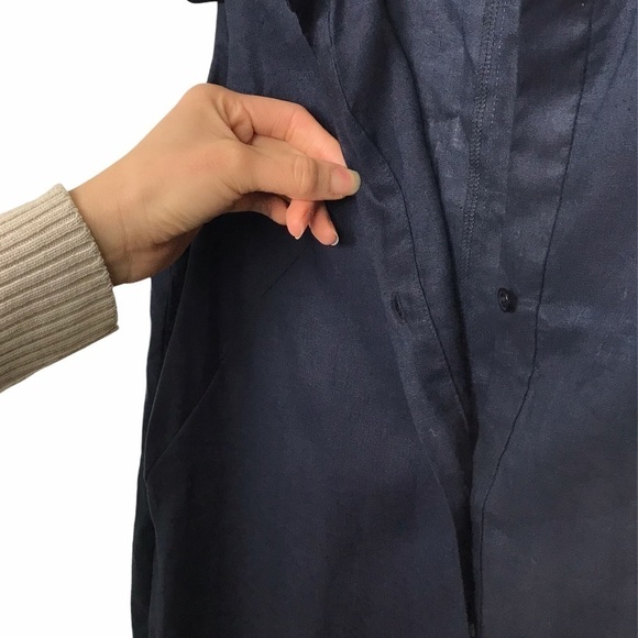 Spick and Span Noble 100% Linen Sleeveless Dress - Picture 6 of 9